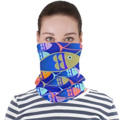 Sea Fish Illustrations Face Seamless Bandana (adult) by Mariart