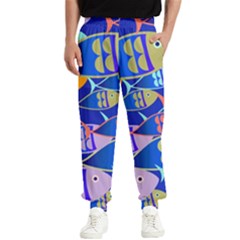 Sea Fish Illustrations Men s Elastic Waist Pants by Mariart