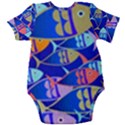 Sea Fish Illustrations Baby Short Sleeve Bodysuit View2