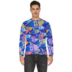 Sea Fish Illustrations Men s Fleece Sweatshirt by Mariart