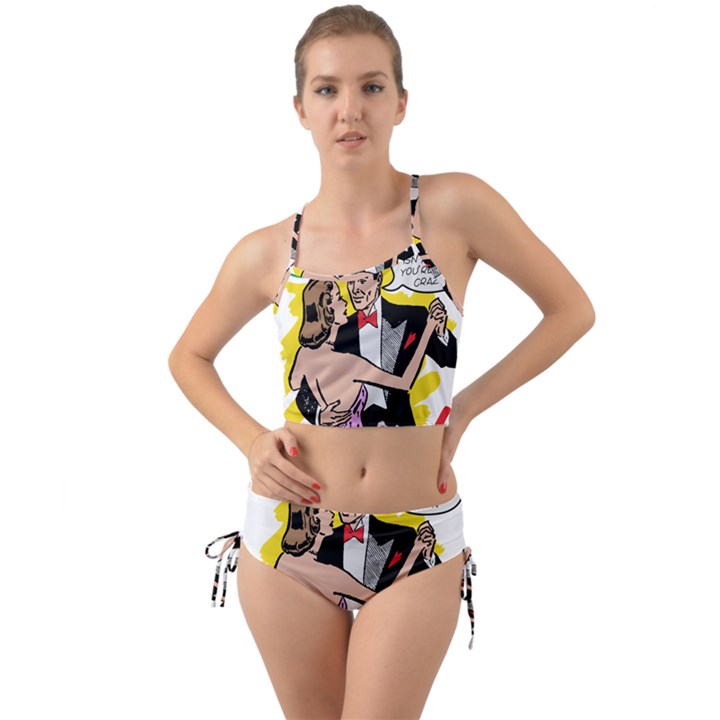 G Is For Gaslight Funny Dance1-01 Mini Tank Bikini Set