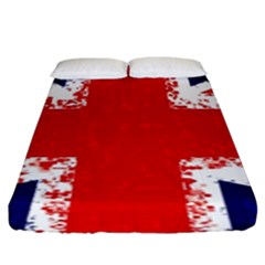 Union Jack London Flag Uk Fitted Sheet (king Size) by Celenk