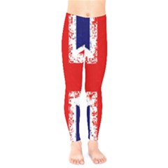 Union Jack London Flag Uk Kids  Leggings by Celenk