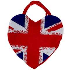 Union Jack London Flag Uk Giant Heart Shaped Tote by Celenk