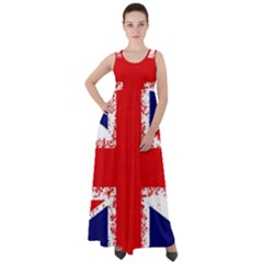 Union Jack London Flag Uk Empire Waist Velour Maxi Dress by Celenk