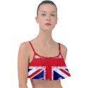 Union Jack London Flag Uk Frill Bikini Top View1