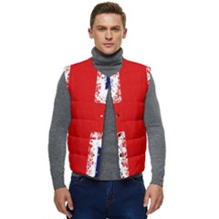 Union Jack London Flag Uk Men s Button Up Puffer Vest	