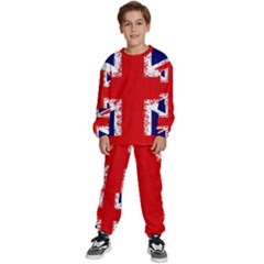 Union Jack London Flag Uk Kids  Sweatshirt Set