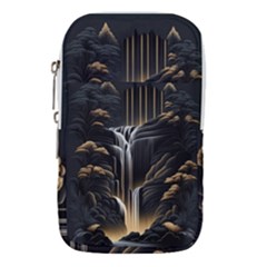 Waterfall Water Nature Springs Waist Pouch (small) by Simbadda