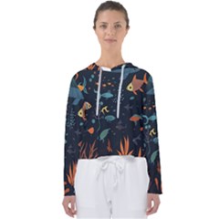 Underwater Ocean Animals Sea Women s Slouchy Sweat by Simbadda