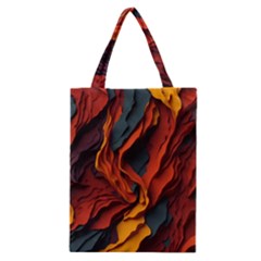 Abstract Colorful Waves Painting Art Classic Tote Bag by Simbadda