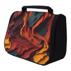 Abstract Colorful Waves Painting Art Full Print Travel Pouch (small) by Simbadda