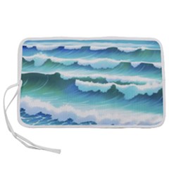 Ocean Sea Waves Beach Pen Storage Case (s) by Simbadda