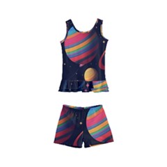 Planet Star Fantasy Kids  Boyleg Swimsuit by Simbadda