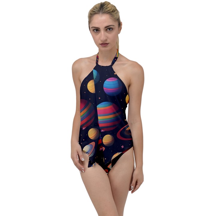 Planet Star Fantasy Go with the Flow One Piece Swimsuit