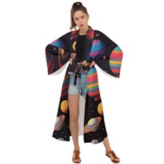 Planet Star Fantasy Maxi Kimono