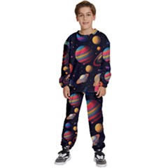 Planet Star Fantasy Kids  Sweatshirt Set by Simbadda