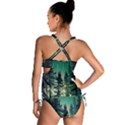 Magic Pine Forest Night Landscape Tankini Set View2