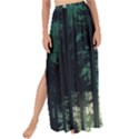 Magic Pine Forest Night Landscape Maxi Chiffon Tie-Up Sarong View1