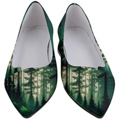 Magic Pine Forest Night Landscape Women s Block Heels  by Simbadda