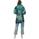 Magic Pine Forest Night Landscape Women s Long Oversized Pullover Hoodie View2