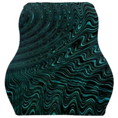 Wave Circle Ring Water Car Seat Velour Cushion  by Simbadda