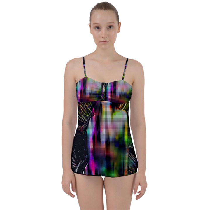 Festive Freak Babydoll Tankini Set