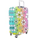 Funny Flowers Smile Face Camomile Luggage Cover (Large) View2