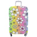 Funny Flowers Smile Face Camomile Luggage Cover (Medium) View1