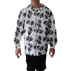 Alien Creatures Dance Pattern Kids  Hooded Windbreaker