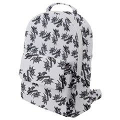 Alien Creatures Dance Pattern Flap Pocket Backpack (small) by dflcprintsclothing