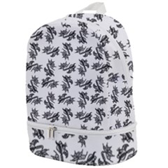 Alien Creatures Dance Pattern Zip Bottom Backpack by dflcprintsclothing