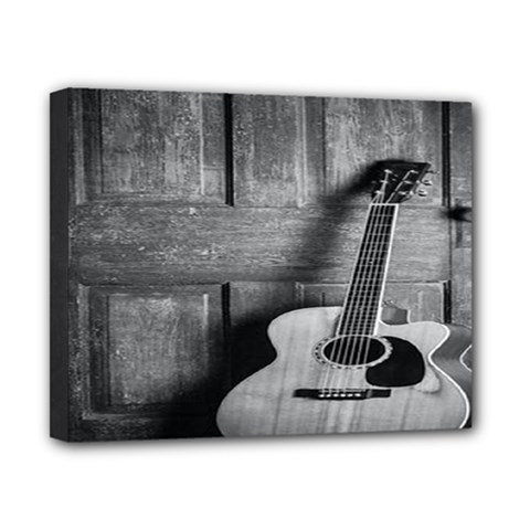 Acoustic Guitar Canvas 10  X 8  (stretched)