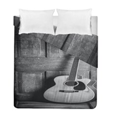 Acoustic Guitar Duvet Cover Double Side (full/ Double Size) by artworkshop