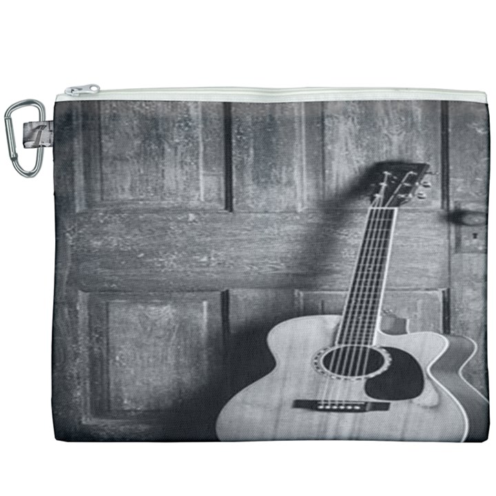 Acoustic Guitar Canvas Cosmetic Bag (XXXL)