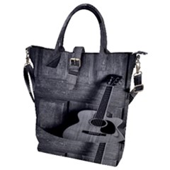 Acoustic Guitar Buckle Top Tote Bag by artworkshop