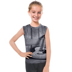 Acoustic Guitar Kids  Mesh Tank Top by artworkshop