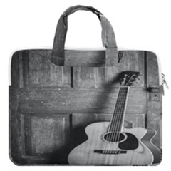 Acoustic Guitar Macbook Pro 16  Double Pocket Laptop Bag  by artworkshop