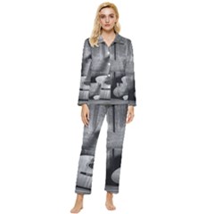 Acoustic Guitar Womens  Long Sleeve Velvet Pocket Pajamas Set by artworkshop