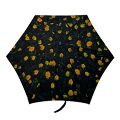 Bloomed Yellow Petaled Flower Plants Mini Folding Umbrellas by artworkshop