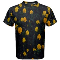 Bloomed Yellow Petaled Flower Plants Men s Cotton Tee by artworkshop