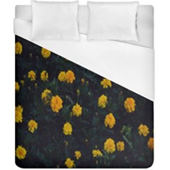 Bloomed Yellow Petaled Flower Plants Duvet Cover (california King Size) by artworkshop