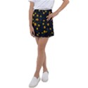 Bloomed Yellow Petaled Flower Plants Kids  Tennis Skirt View1