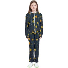 Bloomed Yellow Petaled Flower Plants Kids  Tracksuit by artworkshop