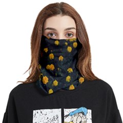 Bloomed Yellow Petaled Flower Plants Face Covering Bandana (two Sides) by artworkshop