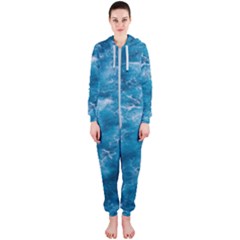 Blue Water Speech Therapy Hooded Jumpsuit (ladies) by artworkshop