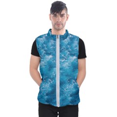 Blue Water Speech Therapy Men s Puffer Vest by artworkshop