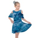 Blue Water Speech Therapy Kids  Shoulder Cutout Chiffon Dress View1