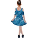 Blue Water Speech Therapy Kids  Shoulder Cutout Chiffon Dress View2