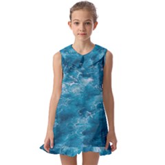 Blue Water Speech Therapy Kids  Pilgrim Collar Ruffle Hem Dress by artworkshop